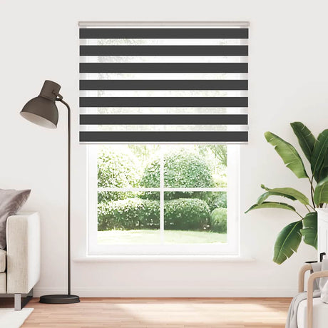 VidaXL zebra rullegardin 165x230 cm stofbredde 160,9 cm sort