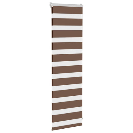 Vidaxx zebra rullegardin 40x100 cm stofbredde 35,9 cm polyester brun
