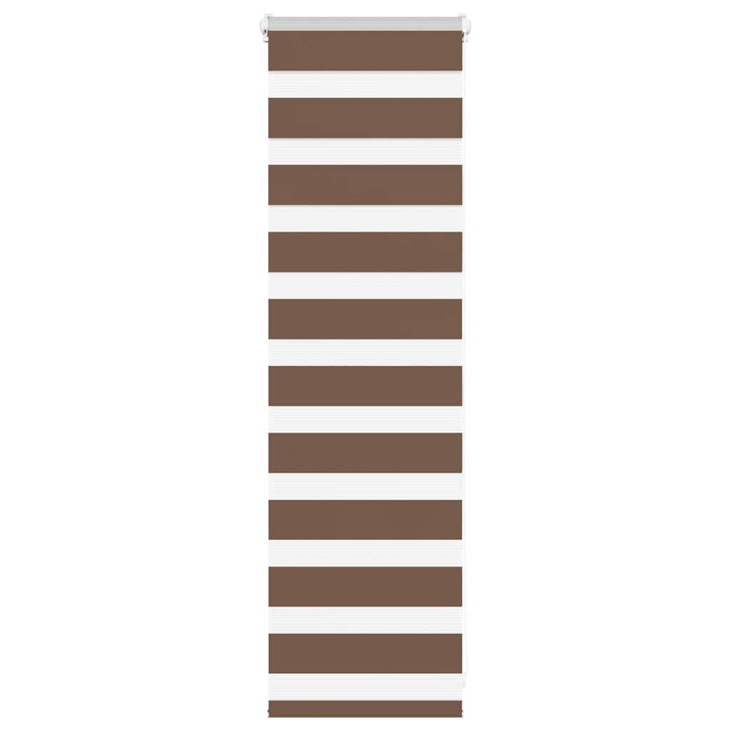 Vidaxx zebra rullegardin 50x100 cm stofbredde 45,9 cm polyester brun