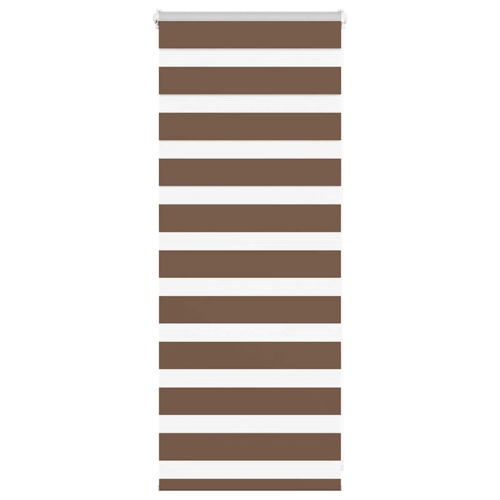 Vidaxx zebra rullegardin 60x100 cm stofbredde 55,9 cm polyester brun