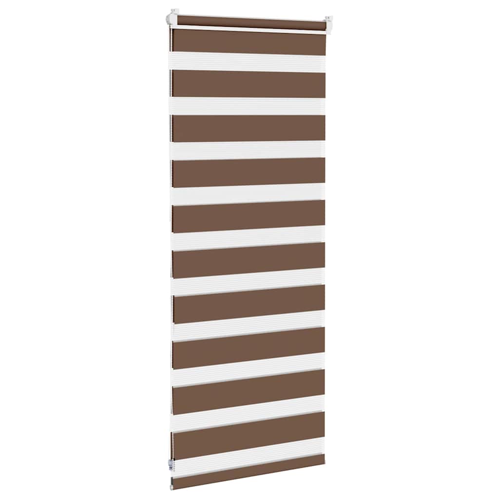 Vidaxx zebra rullegardin 60x100 cm stofbredde 55,9 cm polyester brun