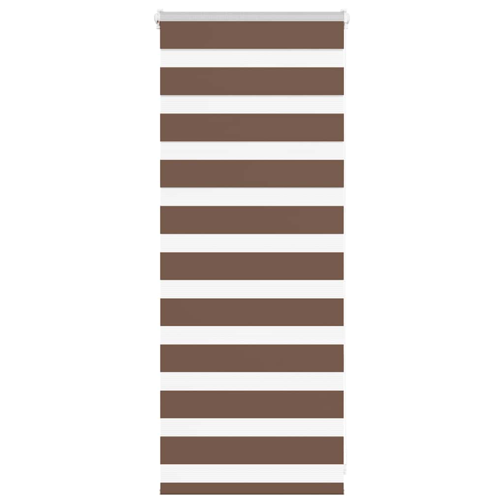 Vidaxx zebra rullegardin 65x100 cm stofbredde 60,9 cm polyester brun
