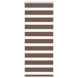 Vidaxx zebra rullegardin 65x100 cm stofbredde 60,9 cm polyester brun