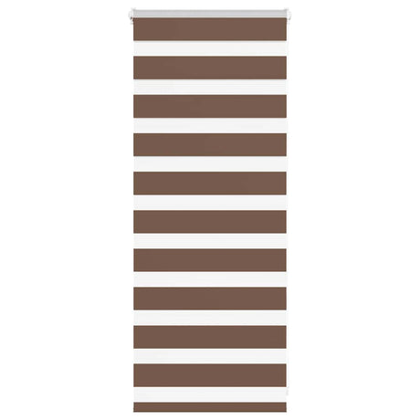 Vidaxx zebra rullegardin 65x100 cm stofbredde 60,9 cm polyester brun