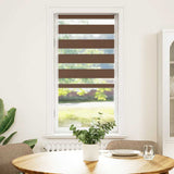 Vidaxx zebra rullegardin 65x100 cm stofbredde 60,9 cm polyester brun