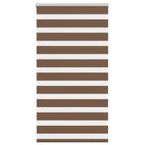 Vidaxx zebra rullegardin 75x100 cm stofbredde 70,9 cm polyester brun