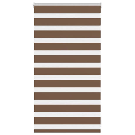 Vidaxx zebra rullegardin 75x100 cm stofbredde 70,9 cm polyester brun