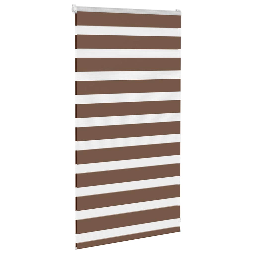 Vidaxx zebra rullegardin 75x100 cm stofbredde 70,9 cm polyester brun