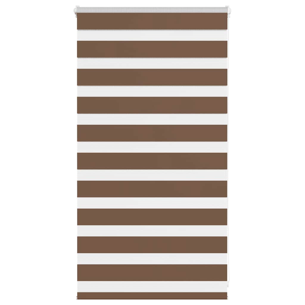 Vidaxx zebra rullegardin 80x100 cm stofbredde 75,9 cm polyester brun