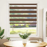 Vidaxx zebra rullegardin 95x100 cm stofbredde 90,9 cm polyester brun
