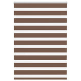 Vidaxx zebra rullegardin 100x100 cm stof bredde 95,9 cm polyester brun
