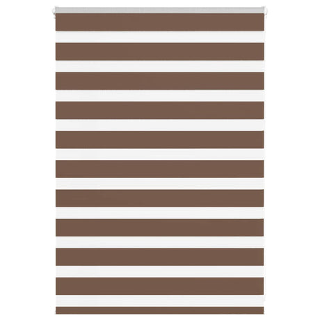 Vidaxx zebra rullegardin 100x100 cm stof bredde 95,9 cm polyester brun
