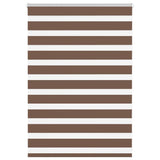 VidaXL zebra rullegardin 105x100 cm stofbredde 100,9 cm polyester brun