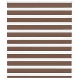 VidaXL zebra rullegardin 135x100 cm stofbredde 130,9 cm polyester brun