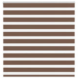 VidaXL zebra rullegardin 140x100 cm stof bredde 135,9 cm polyester brun