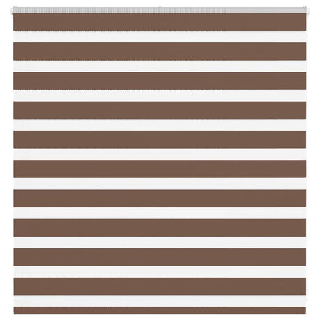 VidaXL zebra rullegardin 150x100 cm stof bredde 145,9 cm polyester brun