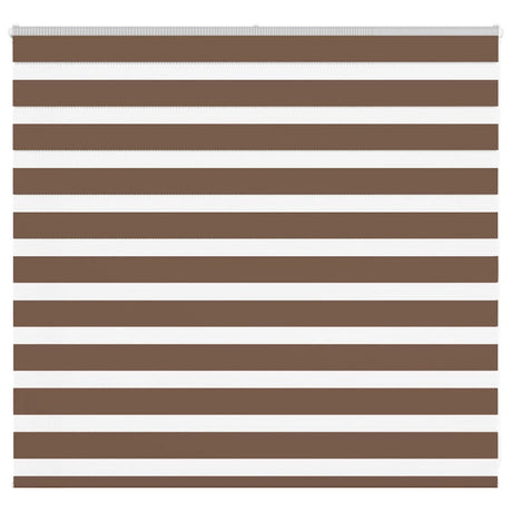 VidaXL zebra rullegardin 155x100 cm stof bredde 150,9 cm polyester brun