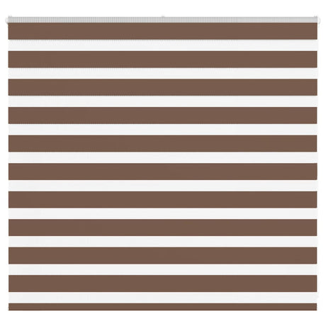 VidaXL zebra rullegardin 160x100 cm stof bredde 155,9 cm polyester brun