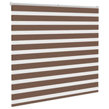 VidaXL zebra rullegardin 160x100 cm stof bredde 155,9 cm polyester brun