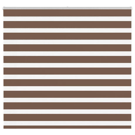 VidaXL zebra rullegardin 165x100 cm stofbredde 160,9 cm polyester brun