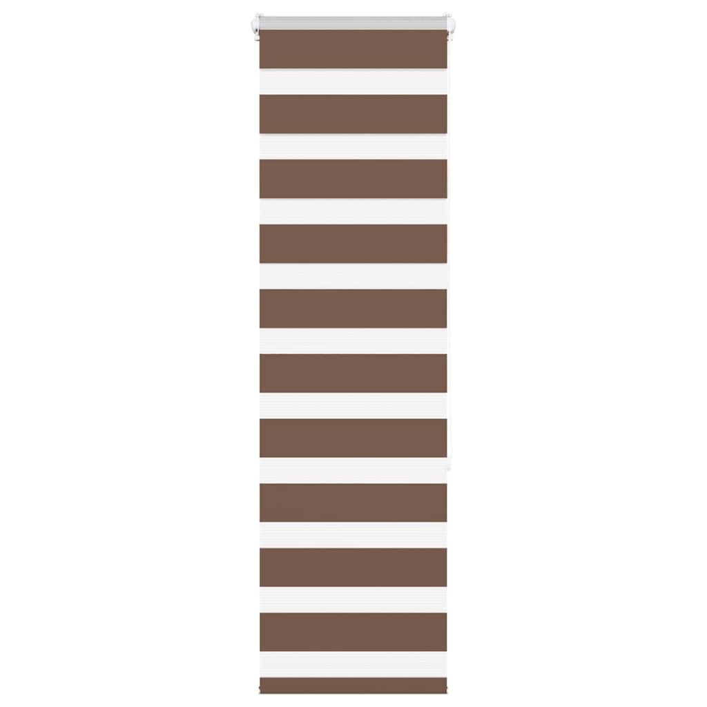 VidaXL zebra rullegardin 40x150 cm stofbredde 35,9 cm polyester brun