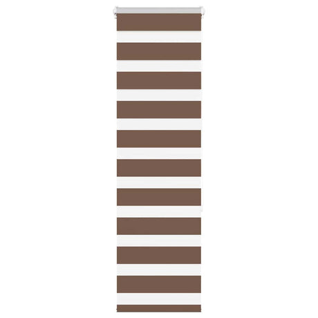 VidaXL zebra rullegardin 40x150 cm stofbredde 35,9 cm polyester brun