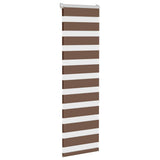VidaXL zebra rullegardin 40x150 cm stofbredde 35,9 cm polyester brun
