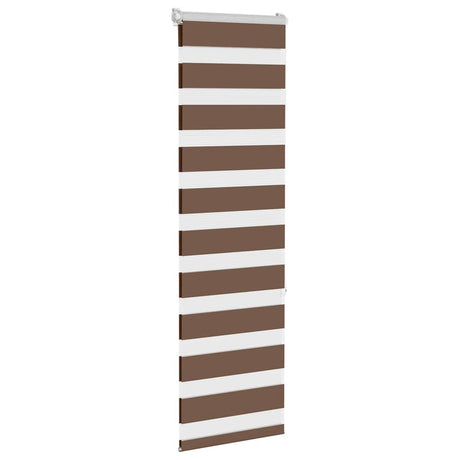 VidaXL zebra rullegardin 40x150 cm stofbredde 35,9 cm polyester brun