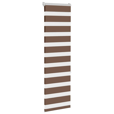 VidaXL zebra rullegardin 45x150 cm stofbredde 40,9 cm polyester brun