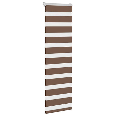 Vidaxx zebra rullegardin 50x150 cm stofbredde 45,9 cm polyester brun