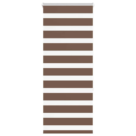 Vidaxx zebra rullegardin 55x150 cm stofbredde 50,9 cm polyester brun