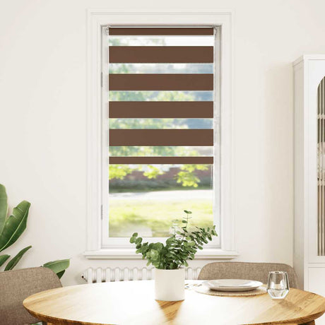 Vidaxx zebra rullegardin 55x150 cm stofbredde 50,9 cm polyester brun