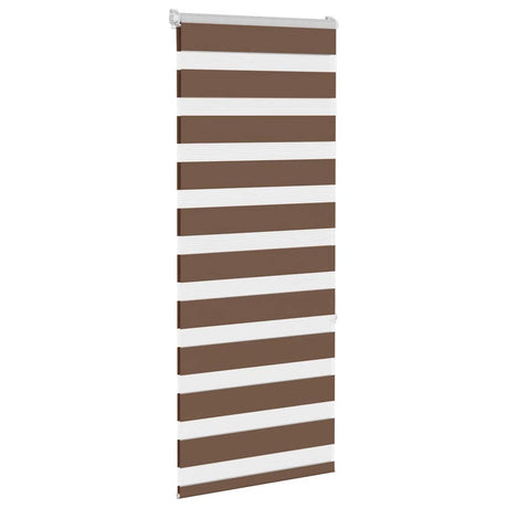 Vidaxx zebra rullegardin 55x150 cm stofbredde 50,9 cm polyester brun