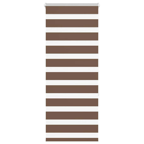 Vidaxx zebra rullegardin 65x150 cm stofbredde 60,9 cm polyester brun