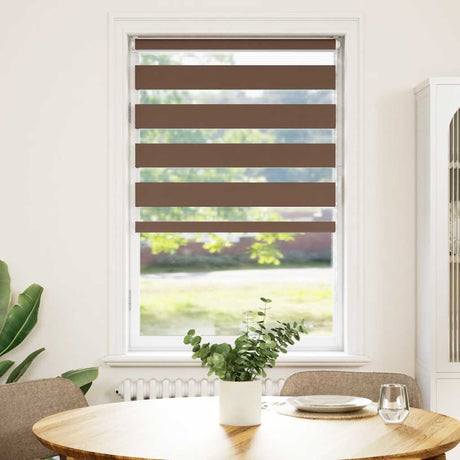 Vidaxx zebra rullegardin 85x150 cm stofbredde 80,9 cm polyester brun
