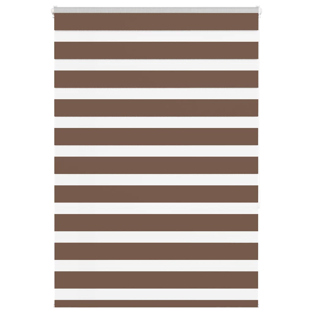 Vidaxx zebra rullegardin 100x150 cm stofbredde 95,9 cm polyester brun