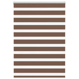 Vidaxx zebra rullegardin 100x150 cm stofbredde 95,9 cm polyester brun