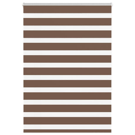 Vidaxx zebra rullegardin 100x150 cm stofbredde 95,9 cm polyester brun