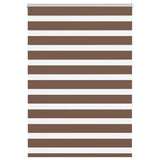 VidaXL zebra rullegardin 110x150 cm stof bredde 105,9 cm polyester brun