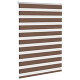 VidaXL zebra rullegardin 110x150 cm stof bredde 105,9 cm polyester brun