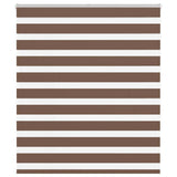 VidaXL zebra rullegardin 120x150 cm stof bredde 115,9 cm polyester brun