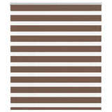 VidaXL zebra rullegardin 125x150 cm stof bredde 120,9 cm polyester brun