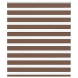 VidaXL zebra rullegardin 135x150 cm stof bredde 130,9 cm polyester brun
