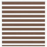 VidaXL zebra rullegardin 140x150 cm stof bredde 135,9 cm polyester brun