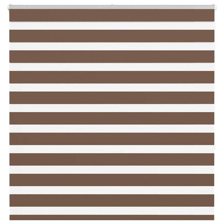 VidaXL zebra rullegardin 140x150 cm stof bredde 135,9 cm polyester brun