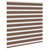 VidaXL zebra rullegardin 140x150 cm stof bredde 135,9 cm polyester brun