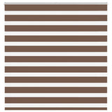 VidaXL zebra rullegardin 150x150 cm stof bredde 145,9 cm polyester brun