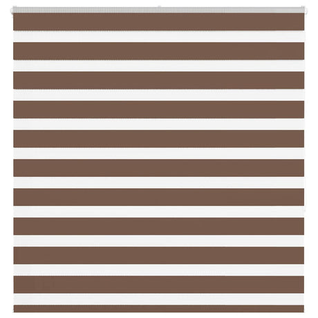 VidaXL zebra rullegardin 150x150 cm stof bredde 145,9 cm polyester brun