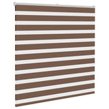 VidaXL zebra rullegardin 150x150 cm stof bredde 145,9 cm polyester brun