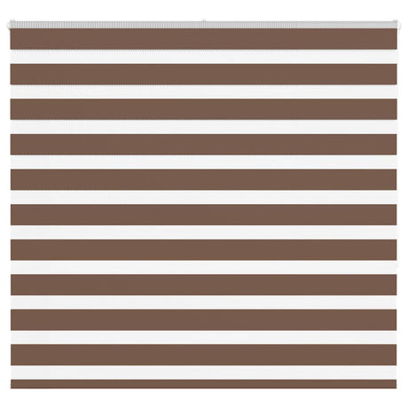VidaXL zebra rullegardin 165x150 cm stofbredde 160,9 cm polyester brun